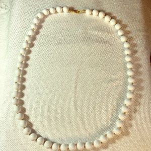 White Beaded Necklace